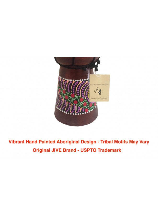 Jive Djembe Drum Bongo Congo African Wood Drum - MED SIZE- 12" High - Professional Sound - NOT MADE IN CHINA - Image 2