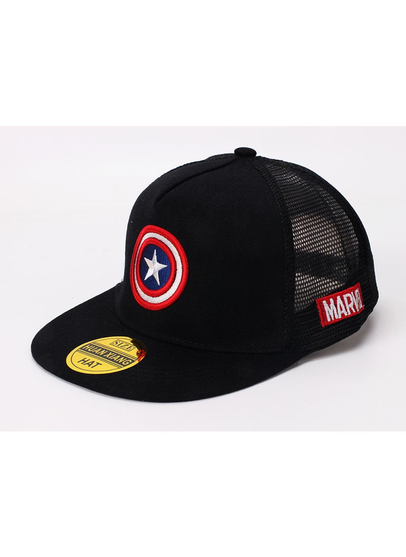 Generic - Spring Autumn Kids Spiderman Hip-hop Baseball Cap Black MARVEL - Image 1