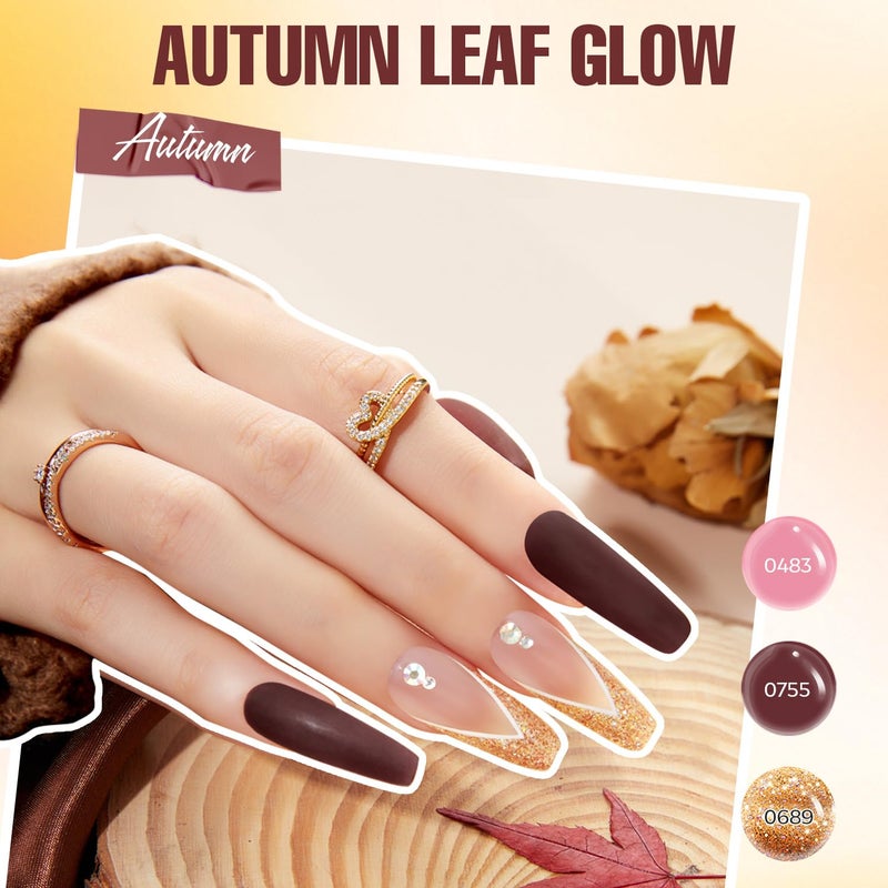 MEFA Gel Nail Polish Kit with U V Light, 32 Colors All Seasons Soak Off 60 Pcs Gel Polish Nail Set with Matte/Glossy Glitter Base Top Coat Manicure Tools Nails DIY Decorations Gifts for Women - Image 5