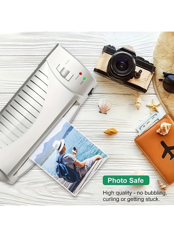 100pcs Transparent PVC Thermal Laminating Pouches for Photos Documents - Image 5
