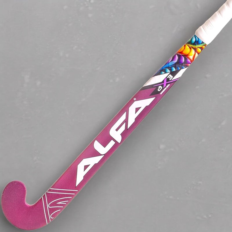 ALFA AX3 Composite Hockey Stick with Stick Bag & Hollow Ball (37 INCHES, Metallic Pink) - Image 2