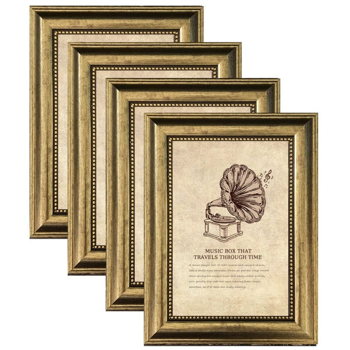 8X10 PICTURE FRAMEORNATE FINISH PHOTO FRAME FARMHOUSE RUSTIC VINTAGE DISTRESSED BRONZE PHOTO FRAME FOR WALL OR TABLETOP DISPLAY FAMILY FRIENDS WEDDING GIFT