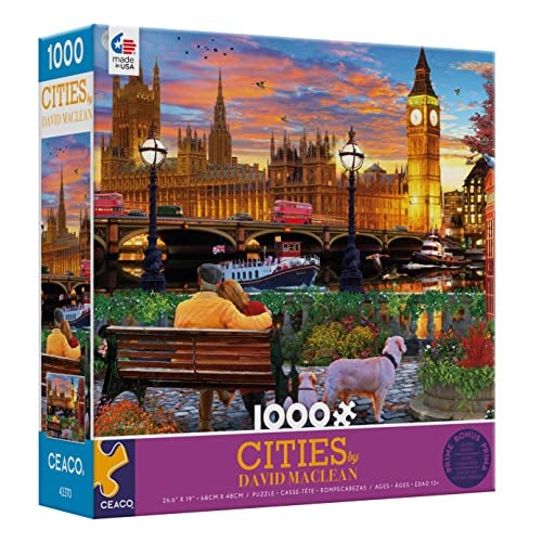 Ceaco David Maclean Cities On The Thames in London 1000 Piece Jigsaw Puzzle - Image 5