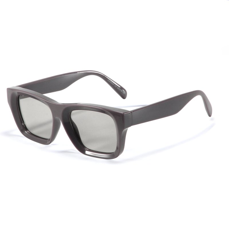 Generic Fashion Big Frame Unisex Sunglasses Trendy Shades C2-brown frame light gray sheet 