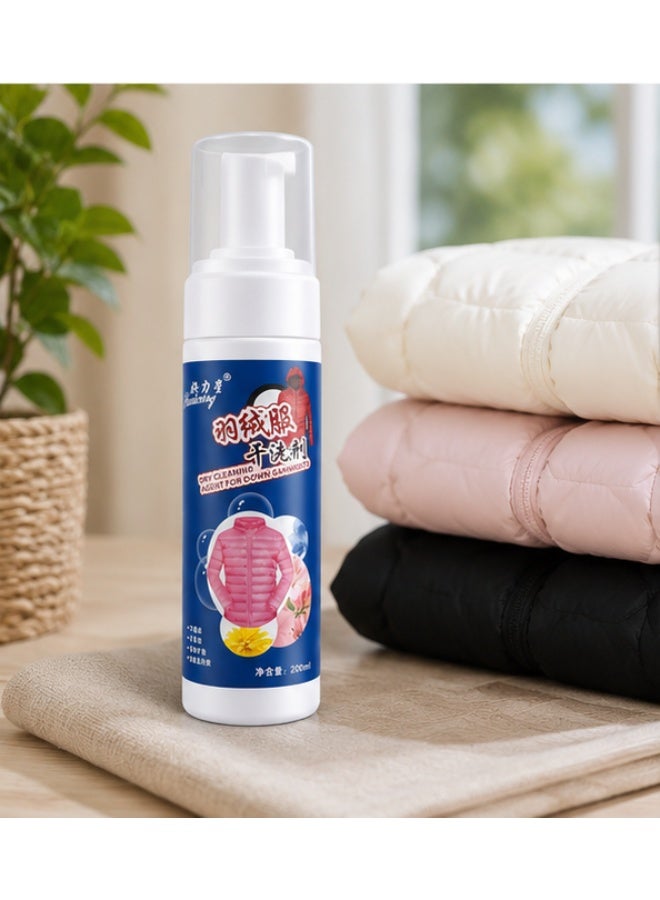 Powerful 200ml Dry-Cleaning Spray for Jackets & Clothes – Fast Stain Remover for Down Jackets, Coats & Fabrics – No-Wash Fabric Cleaner - Image 4