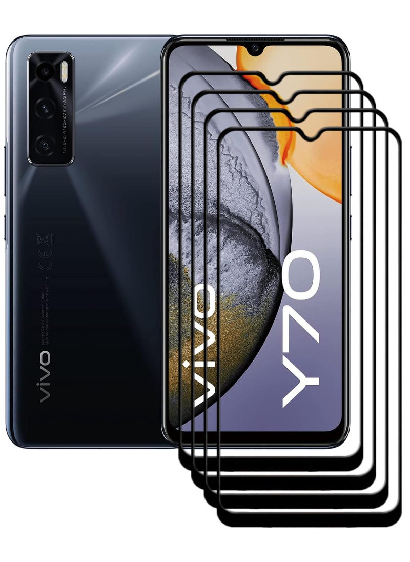 ACLIX 4 Pieces Antistatic ESD Dustproof Premium Quality High Definition Tempered Glass Screen Protector Designed For vivo Y70 - Image 1