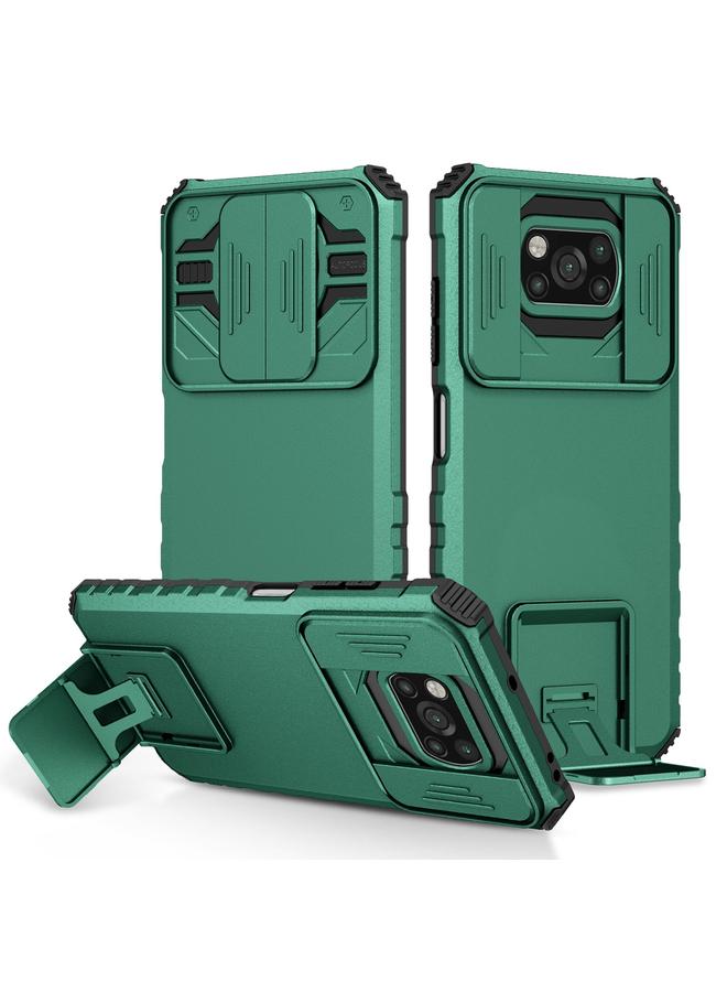 The Bros Case For Xiaomi Poco X3 Stereoscopic Holder Sliding Camshield Phone Case