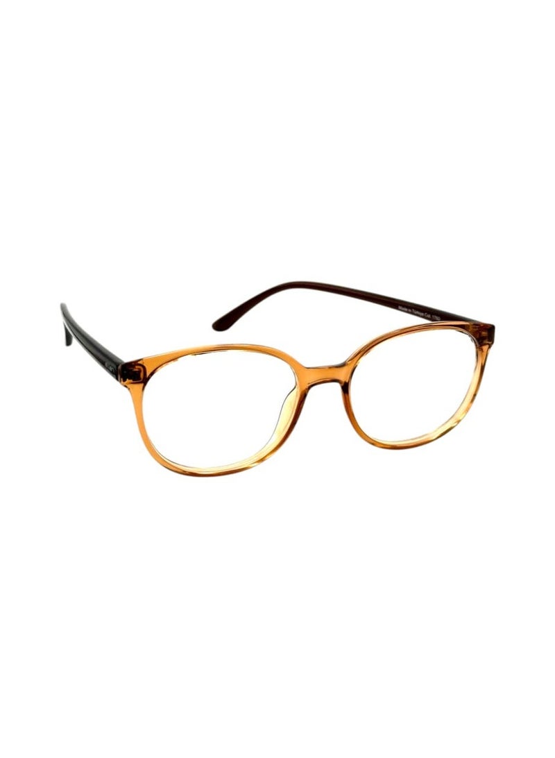 Modern Oval Eye Frame, Brown Oval Eyeglass Frames, Classic Optical Prescription Eyewear - Image 1