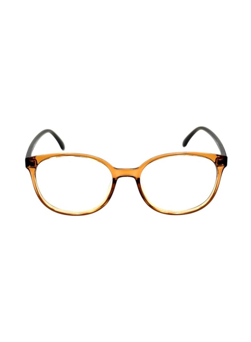 Modern Oval Eye Frame, Brown Oval Eyeglass Frames, Classic Optical Prescription Eyewear - Image 2