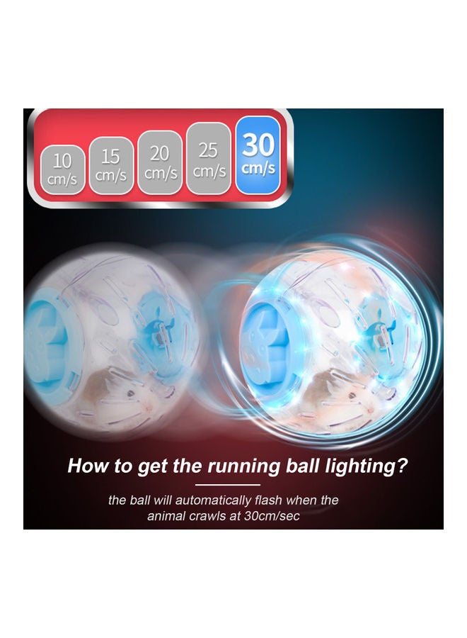 NIBEMINENT Exercise Ball Flash Light Running Wheel For Pet Jogging Training Activity Pink  - Image 2