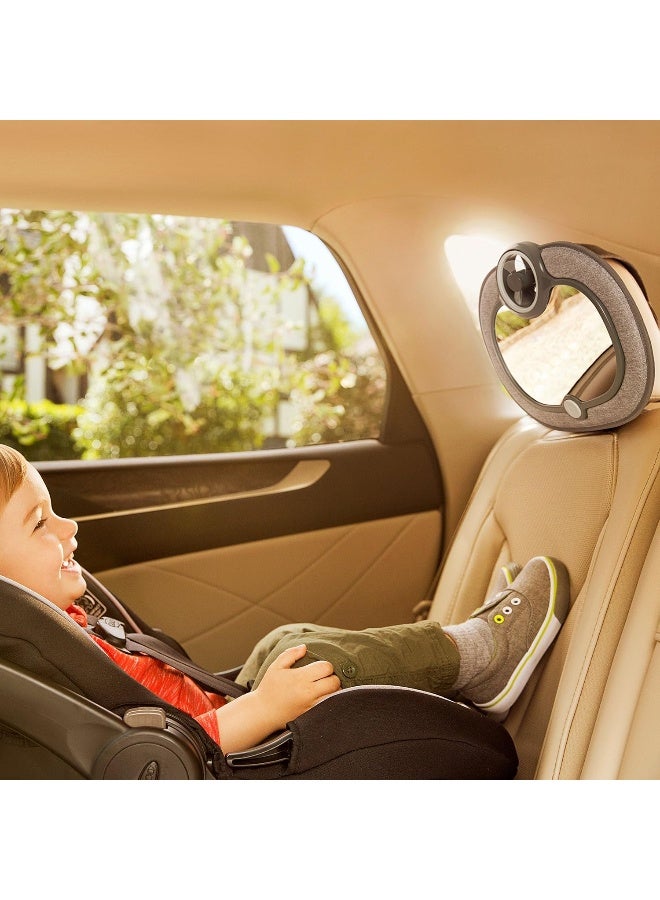 MunchkinÂ® BricaÂ® Breeze Baby in-SightÂ® Fan Car Mirror, Grey - Image 2