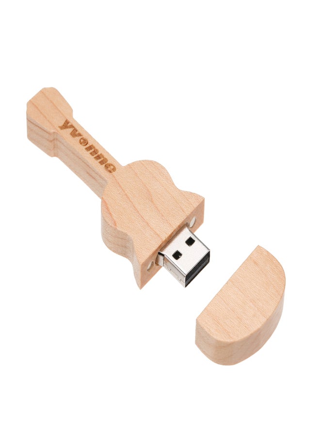 إيفون ذاكرة فلاش USB خشبية من إيفون على شكل قلم على شكل جيتار، سعة 64 جيجابايت، هدية مثالية - Image 4