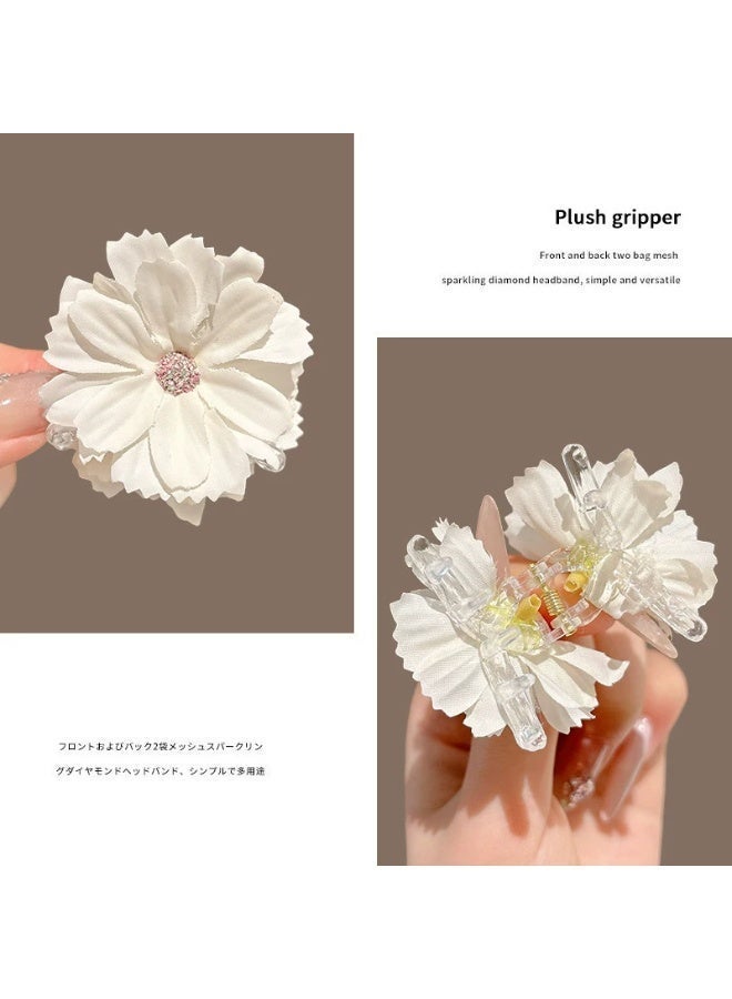 3Pcs Hawaiian Flower Hair Clips for Women Hibiscus Hair Barrettes, 4.5cm Boho Artificial Flower Clips, Cute Hair Accessories for Women Girls Summer Vacation Beach Party - Image 3