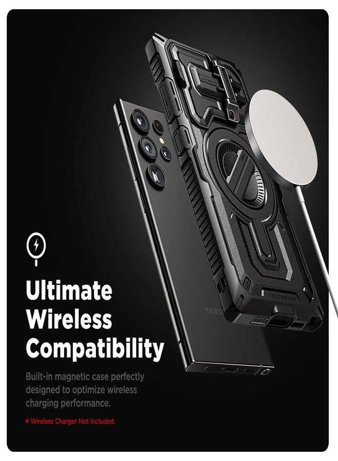 VRS DESIGN Terra Guard Ultimate for Galaxy S24 Ultra Phone Case (2024), Premium Sturdy Fully Coverd Camera Lens Protection Cover Case Compatible with Magsafe (Matte Black) - Image 2