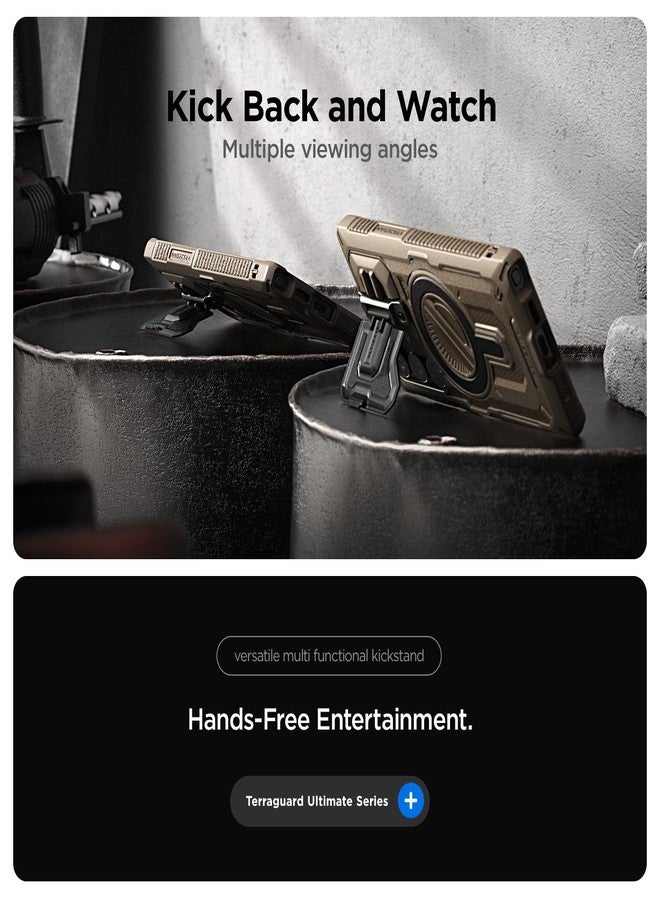 VRS DESIGN Terra Guard Ultimate for Galaxy S24 Ultra Phone Case (2024), Premium Sturdy Fully Coverd Camera Lens Protection Cover Case Compatible with Magsafe (Matte Black) - Image 5