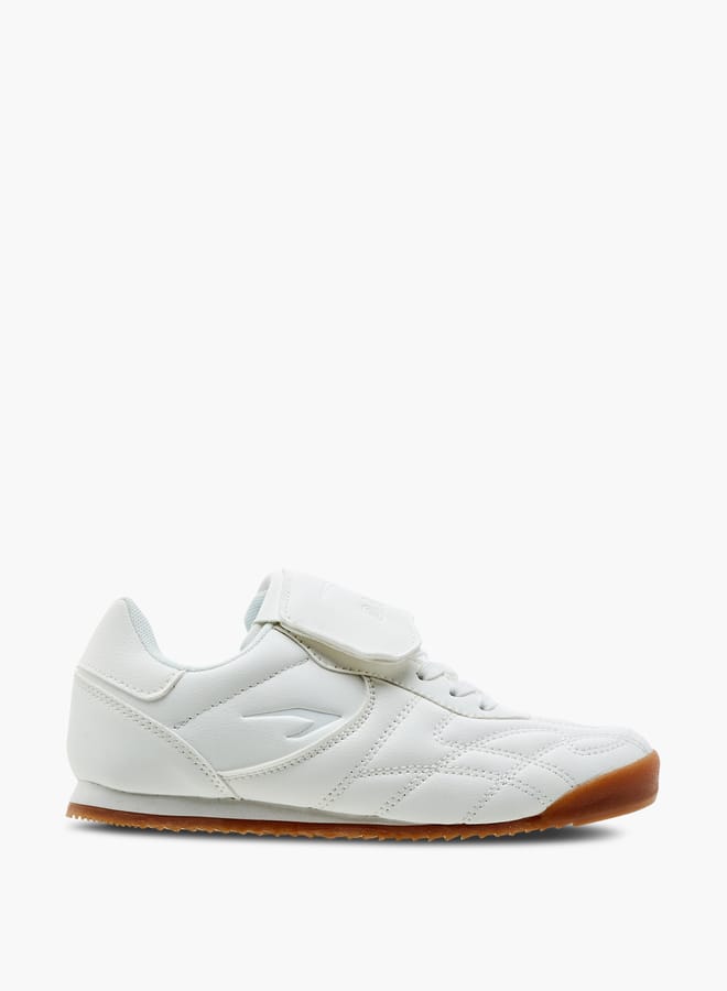 Dash Boys Stitch Detail Sneakers with Lace-Up Closure - Image 2