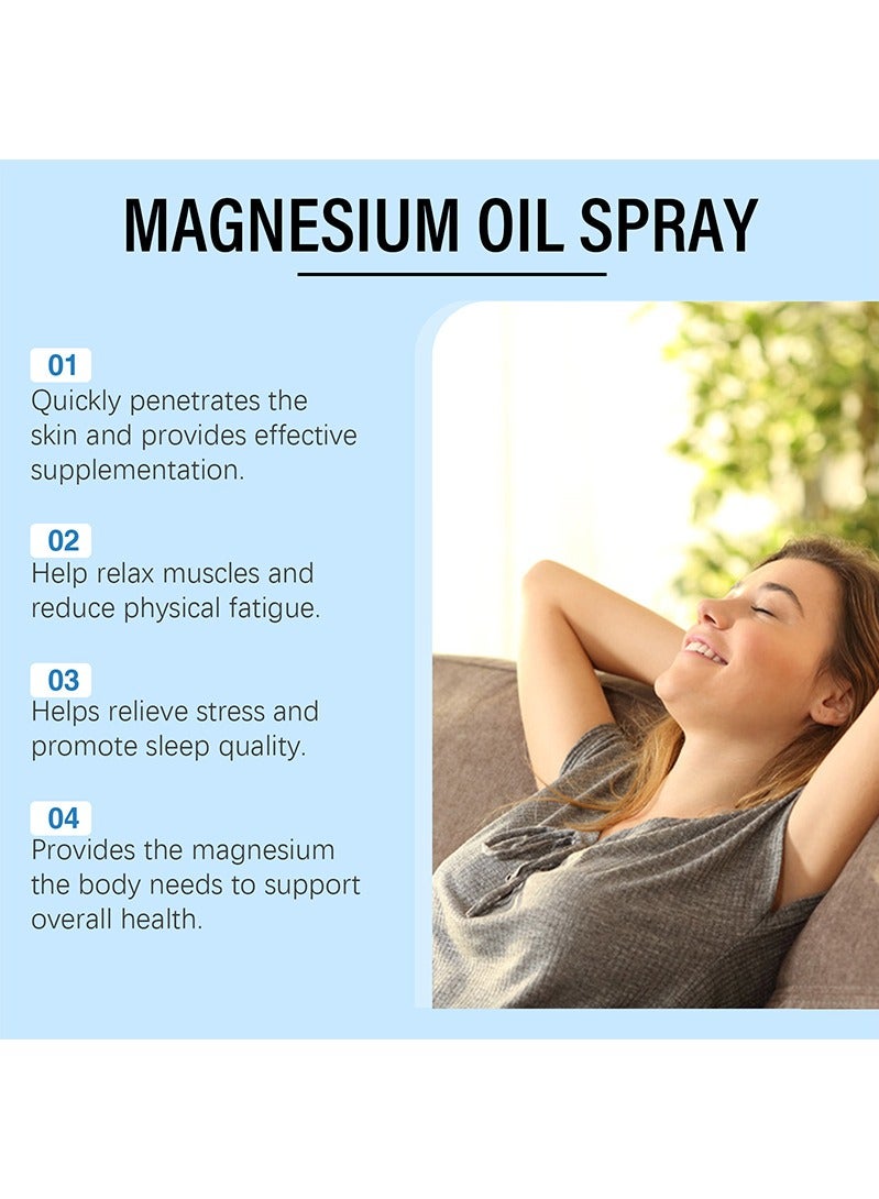 ساوث مون 2 حزمة رذاذ زيت المغنيسيوم جنوب القمر ، يساعد على تخفيف الإجهاد وتعزيز جودة النوم ، يغذي الجلد ، يخفف من آلام العضلات (60 مل + 60 مل) - Image 4