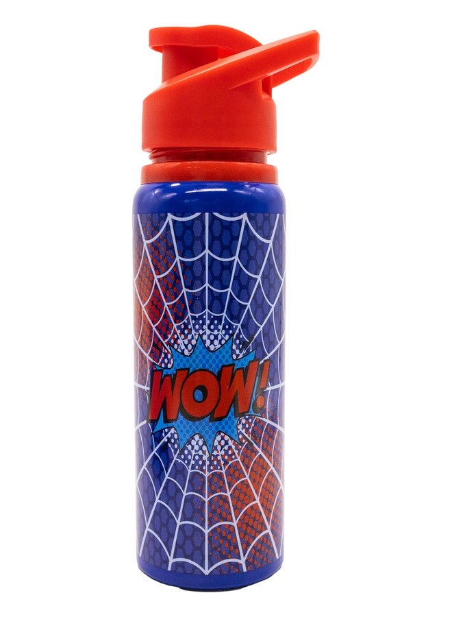 فاست فوروورد علبة غداء سبايدرمان من مارفل مع زجاجة ماء للأطفال | علبة غداء سبايدرمان مع أقسام وزجاجة ماء قابلة لإعادة الاستخدام | طقم غداء مدرسي للأطفال، علبة طعام - Image 3