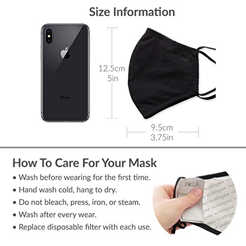 WEDDINGSTAR 3 Pack Kid's Washable Cloth Face Mask Reusable and Adjustable with Filter Pocket - Oranges - Image 5