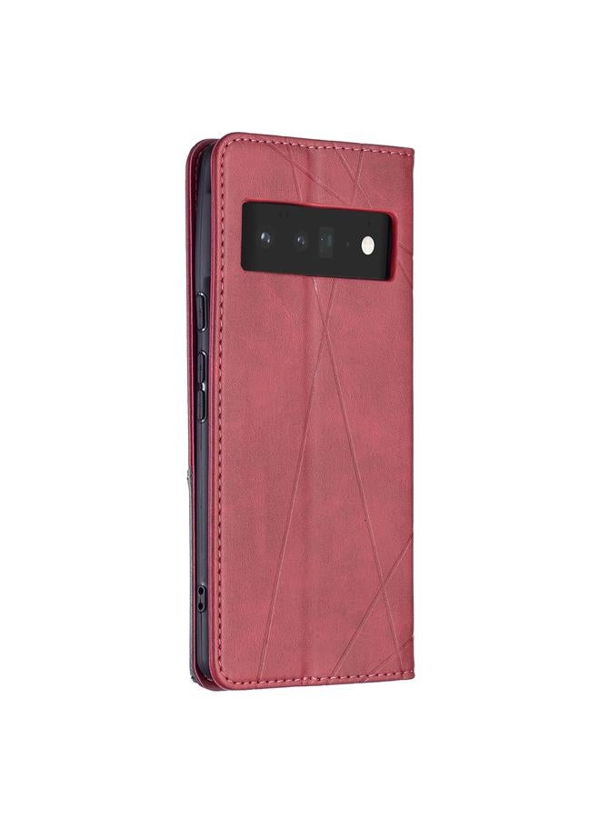 S-TOP Case For Google Pixel 6 Pro Prismatic Invisible Magnetic Horizontal Flip Phone Leather Case with Holder & Card Slots & Photo Frame - Image 3