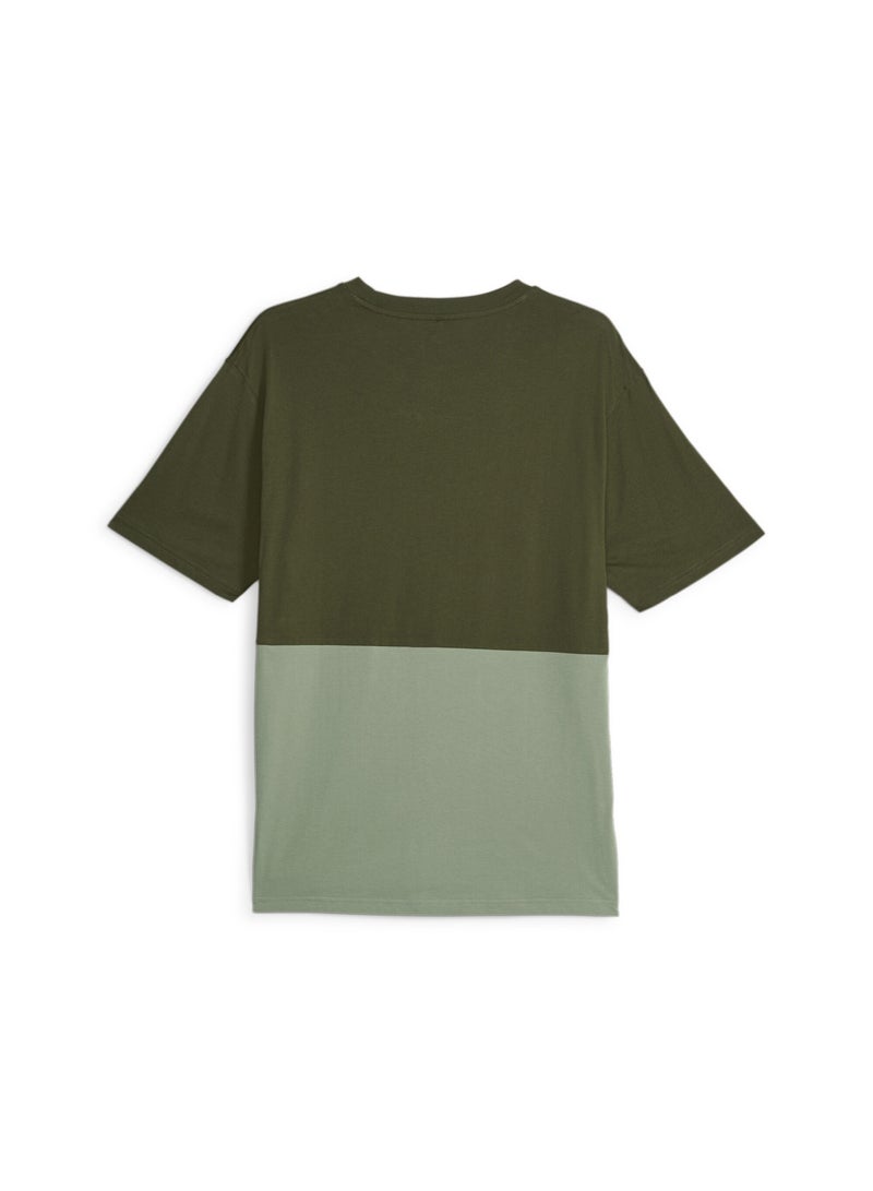 PUMA POWER Mens Green T-shirt - Image 3