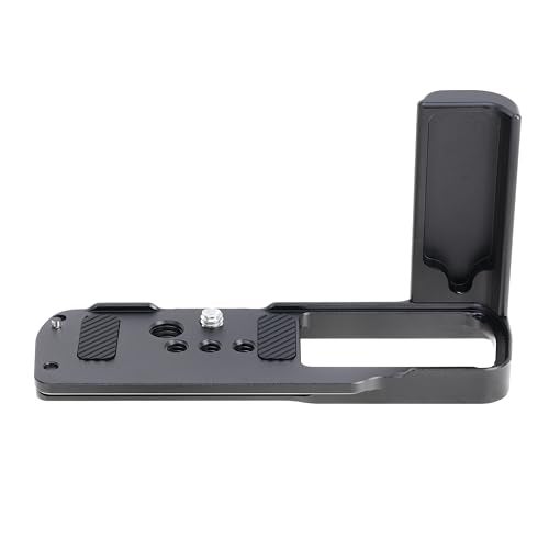 FocusFoto L-Shaped Handle Grip Quick Release Plate for Panasonic Lumix S9 Camera - Aluminum Alloy Handgrip, Built-in Baseplate Compatible with Arca Swiss Tripod Mount (Full Black) - Image 3