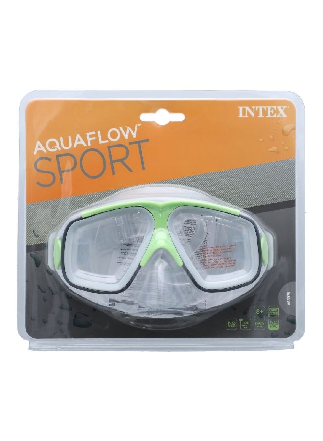 INTEX Wide Lens Polycarbonate Latex Free Surf Rider Mask Clear and Green 28.5 x 52.8 x 24.5 cm 55975 - Image 2