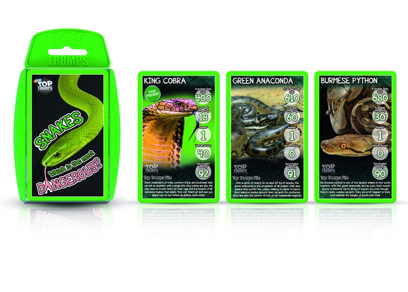 Top Trumps Card Game Snakes - Family Games for Kids and Adults - Learning Games - Kids Card Games for 2 Players and More - Kid War Games - Card Wars - for 6 Plus Kids - Image 5