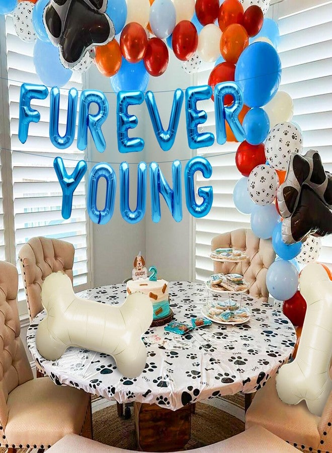 Roaring Good Time 15 PCS Blue Dog Birthday Party Decoration Fur Ever Young Pet Puppy Birthday Party Supplies Decorations Lets Pawty Balloons Puppy Themed Birthday Decorations Dog Balloons - Image 4