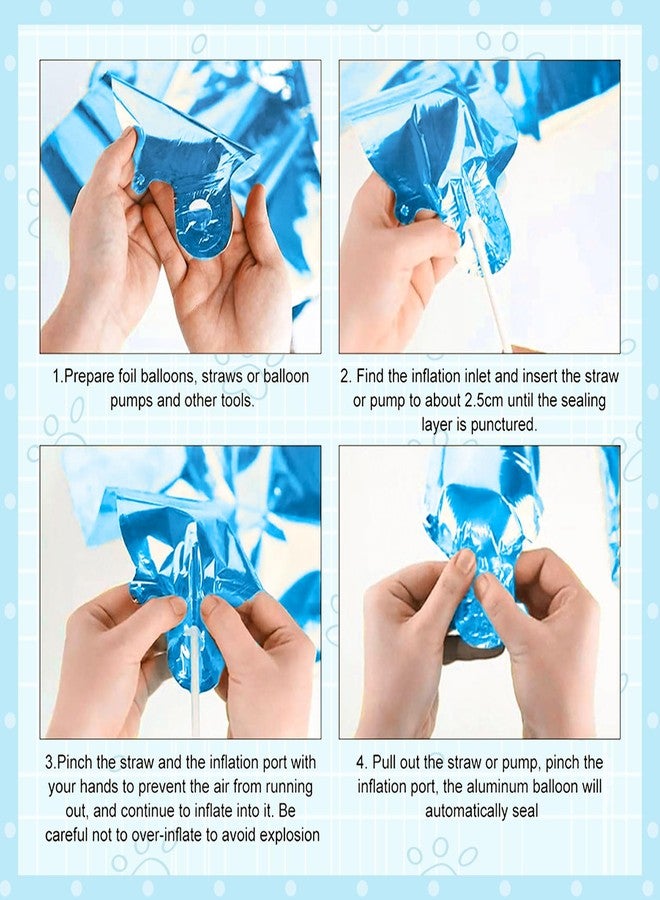 Roaring Good Time 15 PCS Blue Dog Birthday Party Decoration Fur Ever Young Pet Puppy Birthday Party Supplies Decorations Lets Pawty Balloons Puppy Themed Birthday Decorations Dog Balloons - Image 3