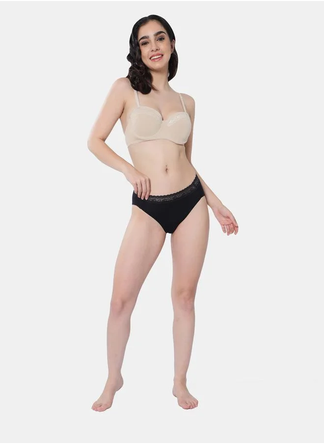 انفي Pack of 2 - Lace Detail Waistband Hipster by Styli
