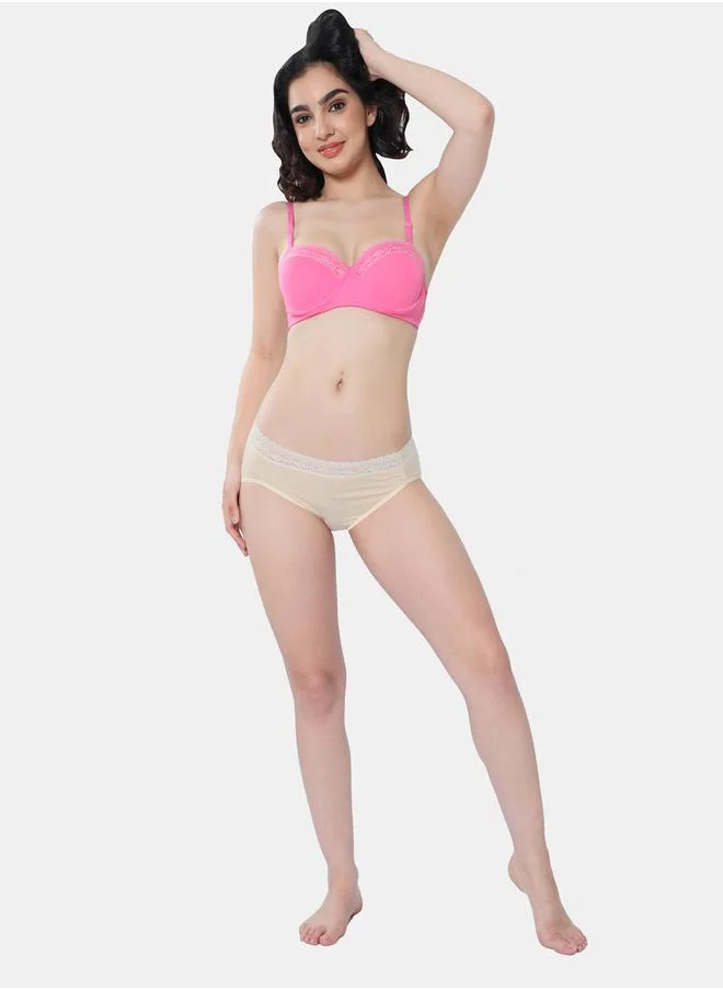 انفي Pack of 2 - Lace Detail Waistband Hipster by Styli