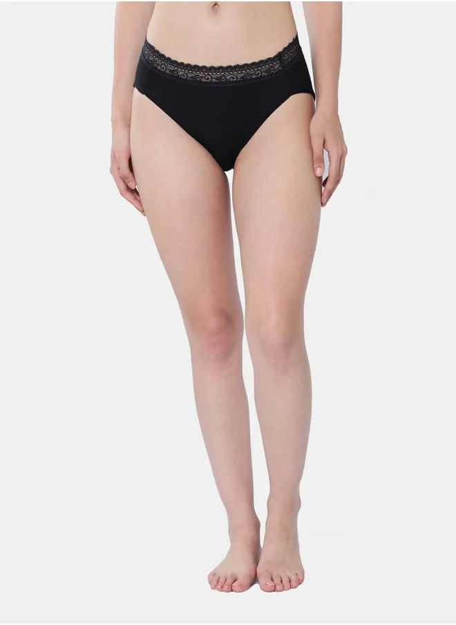 انفي Pack of 2 - Lace Detail Waistband Hipster by Styli