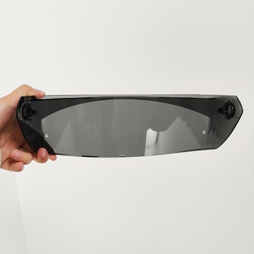 YMTSGEQ Replacement Helmet Visor for New K3, Motorcycle Helmet Shield Faceshield Visor Lens Compatible with AGV K3 DOT(E2206) Helmet(Light Black) - Image 5