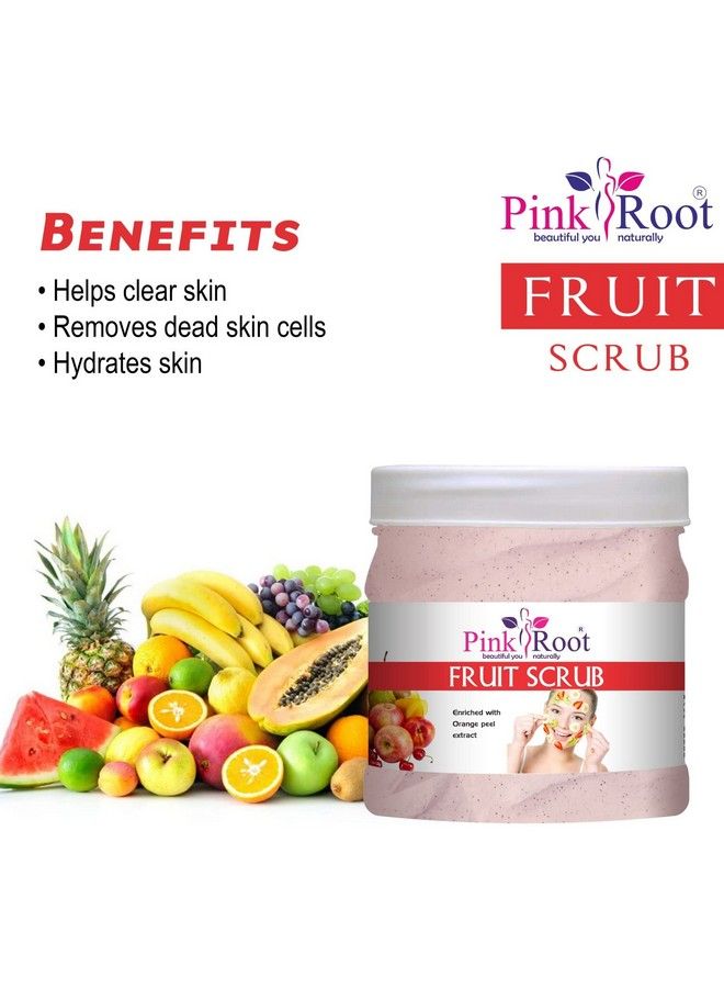 Pink Root Fruit Scrub Enriched With Orange Peel Extract 500Gm - Image 5