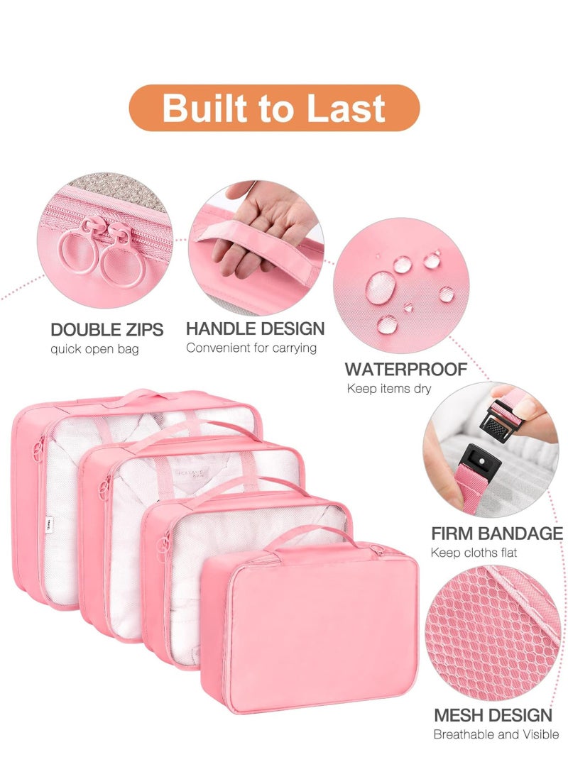 URbazaar 8Pcs Travel Luggage Packing Organizers Set with Toiletry Diaper Bag - Image 4