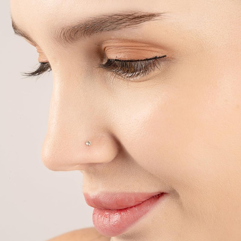 TOUCH925 Store Silver Nosepin | Waterproof and Anti-Tarnish | Pure 925 Silver Jewellery for Women | Gift for Women and Girls | Birthday and Anniversary Gift for Wife - Image 4
