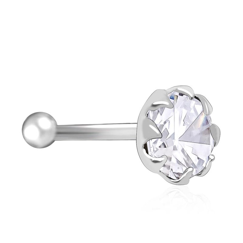 TOUCH925 Store Silver Nosepin | Waterproof and Anti-Tarnish | Pure 925 Silver Jewellery for Women | Gift for Women and Girls | Birthday and Anniversary Gift for Wife - Image 1
