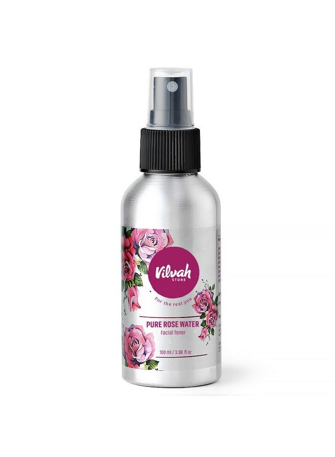 فيلاه ستور تونر ماء الورد للوجه، جل جولاب نقي وطبيعي 100%، يرطب ويقلل المسام المفتوحة للحصول على بشرة متوهجة، تونر خالٍ من الكحول لبشرة متوهجة، للرجال والنساء، 100 مل - Image 1