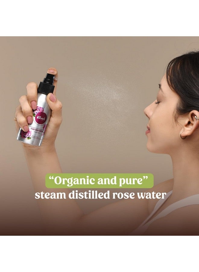 فيلاه ستور تونر ماء الورد للوجه، جل جولاب نقي وطبيعي 100%، يرطب ويقلل المسام المفتوحة للحصول على بشرة متوهجة، تونر خالٍ من الكحول لبشرة متوهجة، للرجال والنساء، 100 مل - Image 2