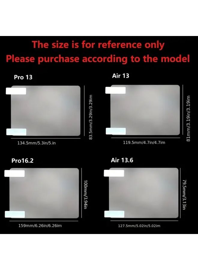Touchscreen Keyboard Skin Trackpad Protective Film For MacBook Air Pro 13 15 16 Inch HD Transparent Cover Pet Material Smooth Screen Guard Surface Shield - Image 2