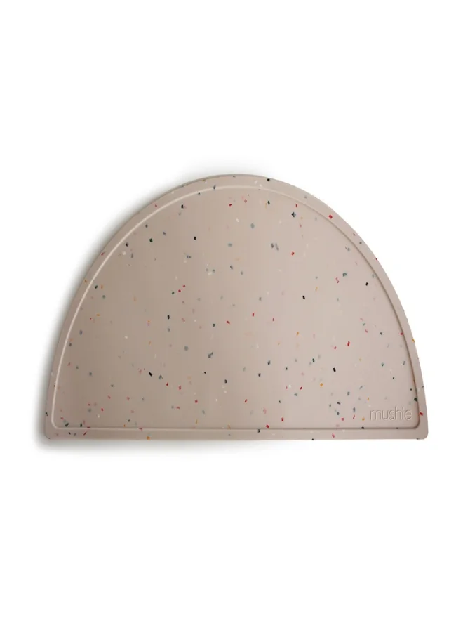 mushie Silicone Feeding Placemat - Vanilla Confetti