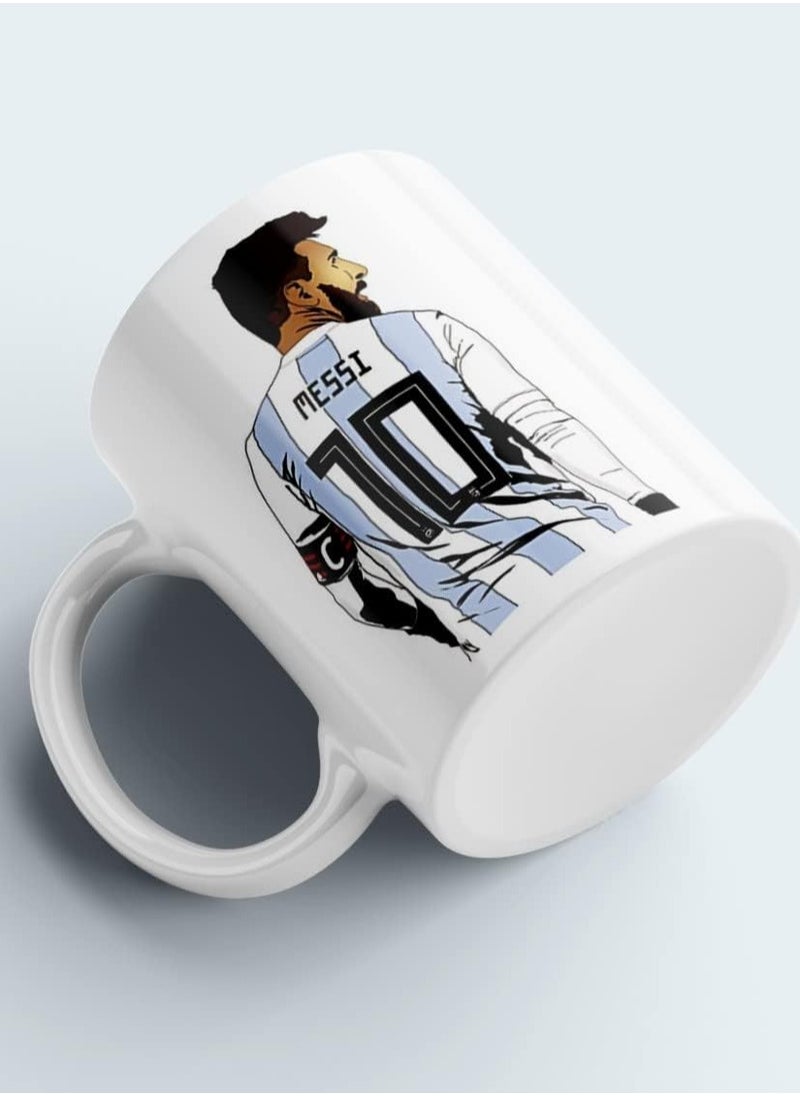URBANTRANDS - Messi with Cool Look Printed on Coffee Mug - Image 1