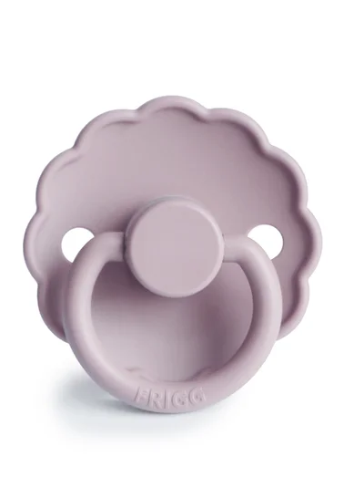 FRIGG Daisy Silicone Baby Pacifier 0-6M Pack of 1 Soft Lilac - Size 1