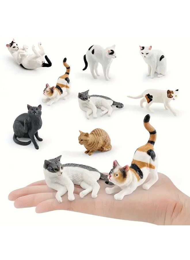 Lifelike Spotted Cat Figurine Model 3103 Side Lying Orange American Shorthair PVC Educational Toy - Image 4