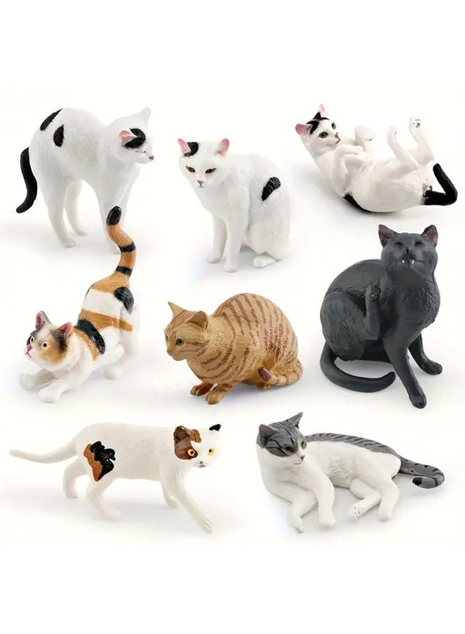 Lifelike Spotted Cat Figurine Model 3103 Side Lying Orange American Shorthair PVC Educational Toy - Image 5