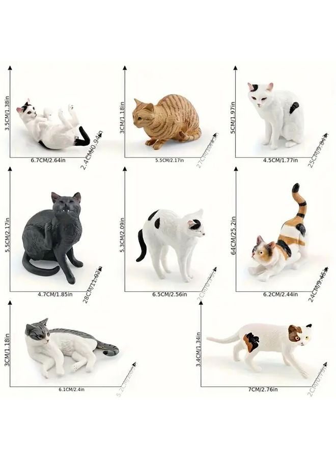 Lifelike Spotted Cat Figurine Model 3103 Side Lying Orange American Shorthair PVC Educational Toy - Image 3