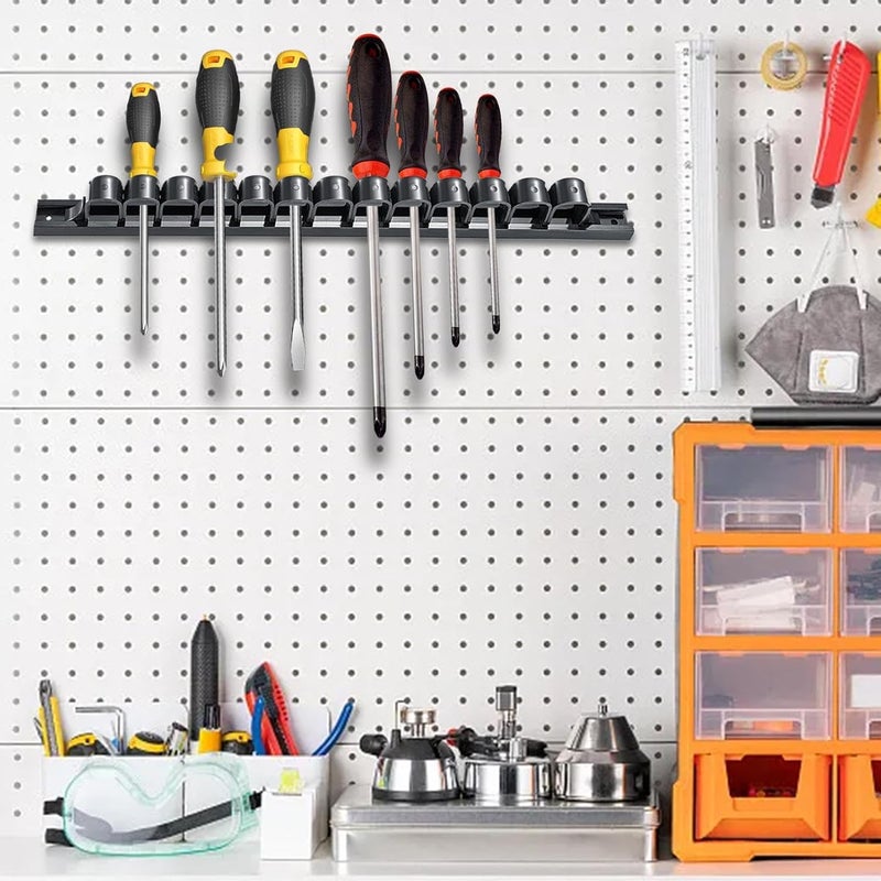 Wrench Holder Rack, Tool Display Rack, Ergonomic Wall Driver Organizer | Wrench Display Rack, Black Wrench Holder for Workshop, Garage, Hardware Store, Home - Image 3