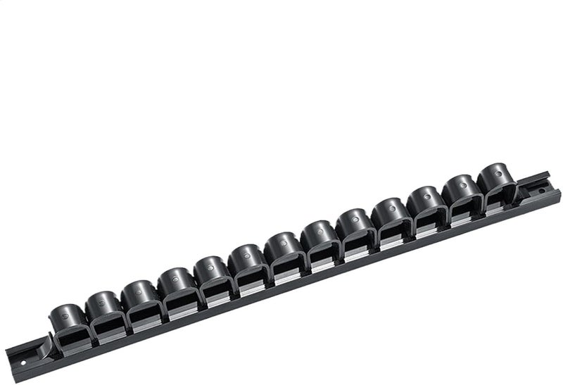 Wrench Holder Rack, Tool Display Rack, Ergonomic Wall Driver Organizer | Wrench Display Rack, Black Wrench Holder for Workshop, Garage, Hardware Store, Home - Image 1