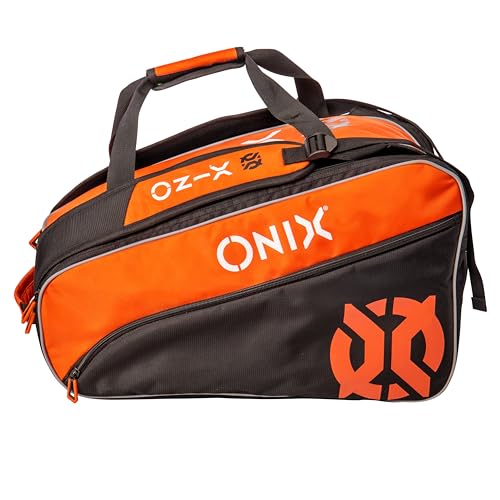 ONIX Pickleball Pro Team Long-Lasting Durability Hook and Loop Closure Easy to Carry Straps with Pockets Paddle Bag — Orange/Black - Image 3